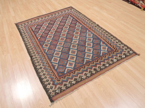 Kilim Blue Flat Woven 310 X 57 Area Rug 100-110682 Image 3