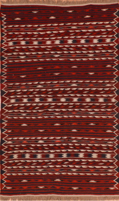 Kilim Red Flat Woven 34 X 63 Area Rug 100-110684 Image 0