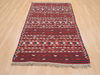 Kilim Red Flat Woven 34 X 63 Area Rug 100-110684 Thumb 1