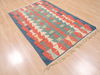 Kilim Blue Flat Woven 38 X 510  Area Rug 100-110686 Thumb 3