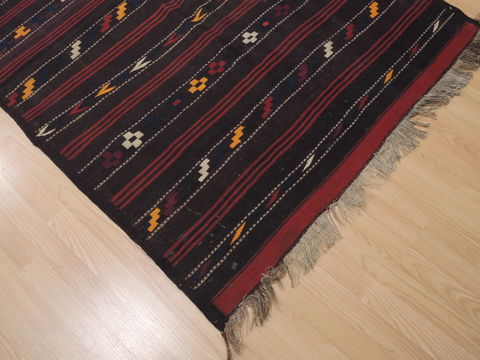 Kilim Blue Runner Flat Woven 44 X 135 Area Rug 100-110689 Image 4