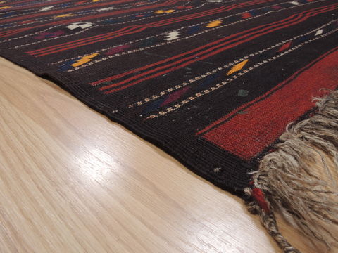 Kilim Blue Runner Flat Woven 44 X 135 Area Rug 100-110689 Image 5