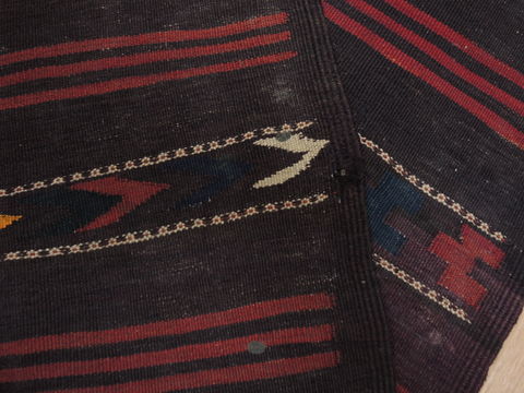 Kilim Blue Runner Flat Woven 44 X 135 Area Rug 100-110689 Image 9