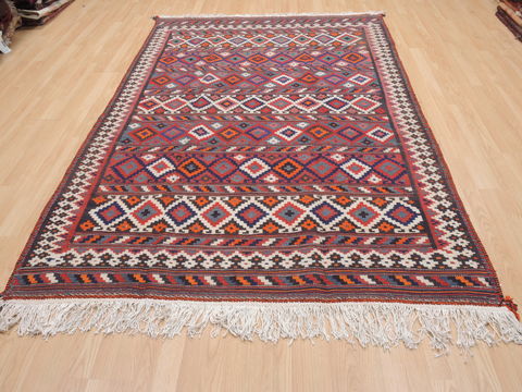 Kilim Red Flat Woven 55 X 80 Area Rug 100-110691 Image 1