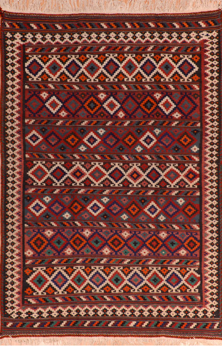 Kilim Red Flat Woven 55 X 80 Area Rug 100-110691 Image 0