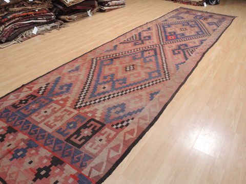 Kilim Red Runner Flat Woven 48 X 182 Area Rug 100-110694 Image 2