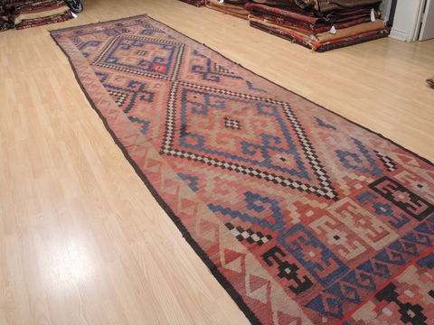 Kilim Red Runner Flat Woven 48 X 182 Area Rug 100-110694 Image 3