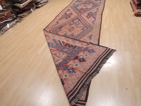 Kilim Red Runner Flat Woven 48 X 182 Area Rug 100-110694 Image 5