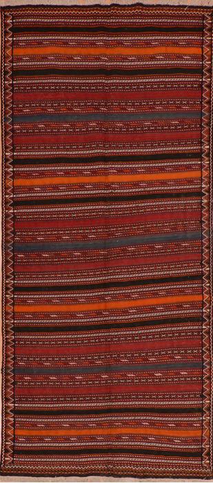 Kilim Red Runner Flat Woven 45 X 100 Area Rug 100-110696 Image 0