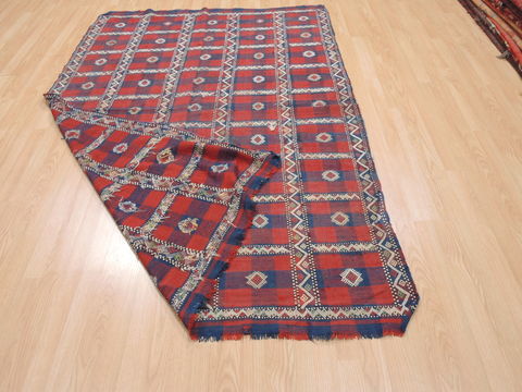 Kilim Blue Flat Woven 51 X 74 Area Rug 100-110701 Image 6