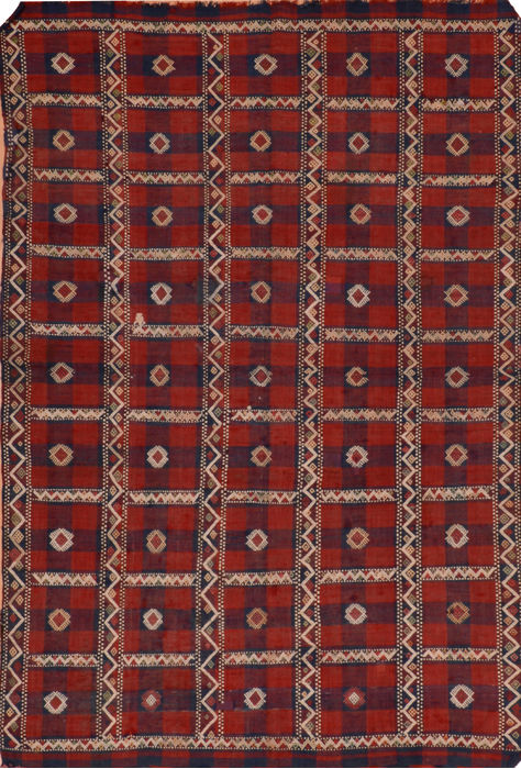 Kilim Blue Flat Woven 51 X 74 Area Rug 100-110701 Image 0