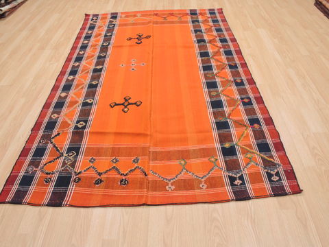 Kilim Red Flat Woven 410 X 74 Area Rug 100-110702 Image 1