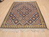 Kilim Brown Flat Woven 50 X 66  Area Rug 100-110705 Thumb 1