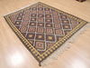 Kilim Brown Flat Woven 50 X 66  Area Rug 100-110705 Thumb 3