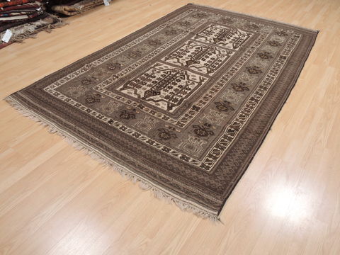 Kilim Brown Flat Woven 57 X 92 Area Rug 100-110706 Image 2
