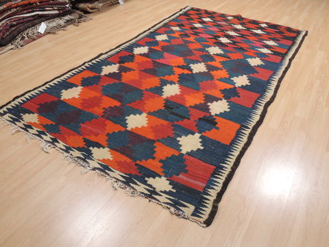 Kilim Red Runner Flat Woven 52 X 100 Area Rug 100-110707 Image 2