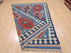 Kilim Blue Flat Woven 64 X 84 Area Rug 100-110710 Thumb 5