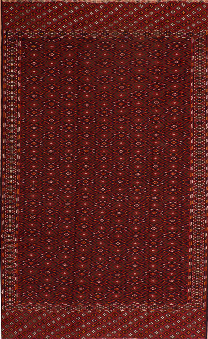 Kilim Red Flat Woven 66 X 1010 Area Rug 100-110715 Image 0
