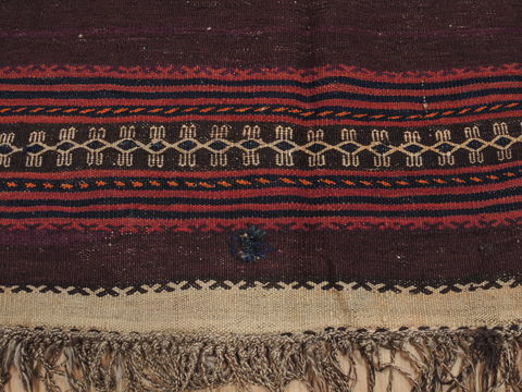 Kilim Brown Runner Flat Woven 311 X 105 Area Rug 100-110716 Image 5