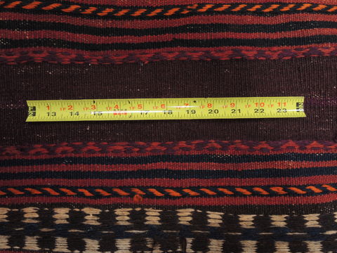 Kilim Brown Runner Flat Woven 311 X 105 Area Rug 100-110716 Image 7