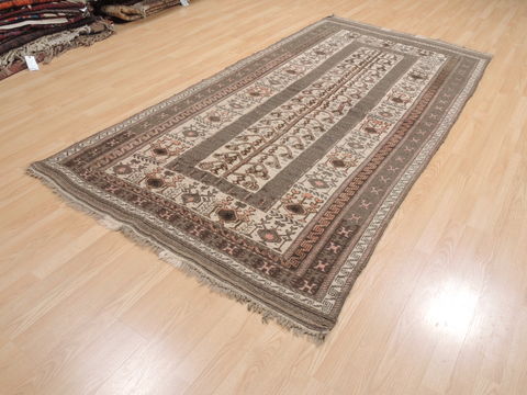 Kilim Brown Flat Woven 47 X 90 Area Rug 100-110721 Image 2