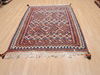 Kilim Red Flat Woven 411 X 69  Area Rug 100-110722 Thumb 1