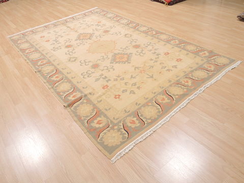 Kilim Beige Flat Woven 60 X 91 Area Rug 100-110724 Image 3