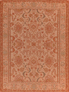 Armenian Kilim Beige Rectangle 8x10 ft Wool Carpet 110726