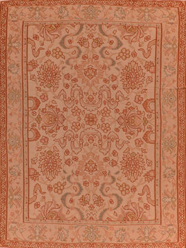 Armenian Kilim Beige Rectangle 8x10 ft Wool Carpet 110726
