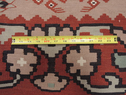 Kilim Beige Flat Woven 84 X 95 Area Rug 100-110727 Image 6