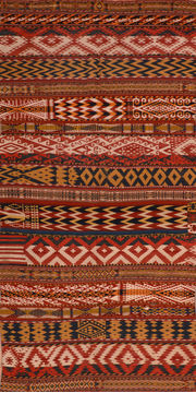 Kilim Red Flat Woven 6'1" X 11'6"  Area Rug 100-110728