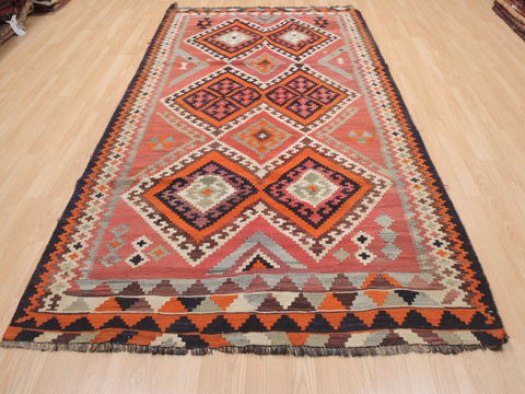 Kilim Red Runner Flat Woven 53 X 96 Area Rug 100-110729 Image 1