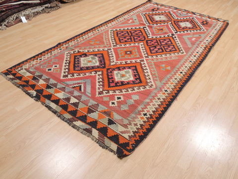 Kilim Red Runner Flat Woven 53 X 96 Area Rug 100-110729 Image 2
