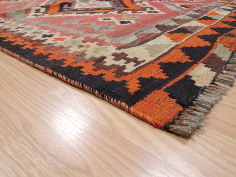 Kilim Red Runner Flat Woven 53 X 96 Area Rug 100-110729 Image 5