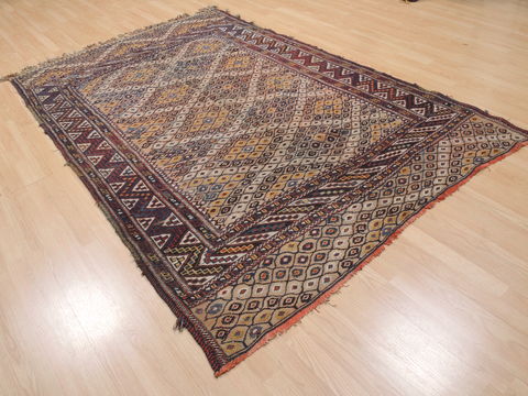 Kilim Red Flat Woven 55 X 83 Area Rug 100-110734 Image 3
