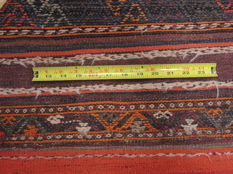 Kilim Red Runner Flat Woven 51 X 103 Area Rug 100-110735 Image 5