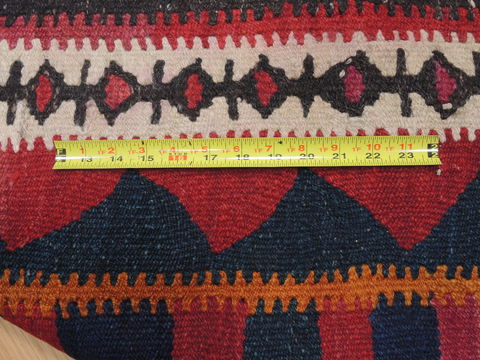 Kilim Red Runner Flat Woven 45 X 89 Area Rug 100-110736 Image 5