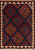 Kilim Blue Flat Woven 50 X 69  Area Rug 100-110737 Thumb 0