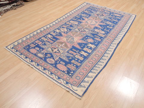 Kilim Blue Flat Woven 42 X 76 Area Rug 100-110739 Image 2