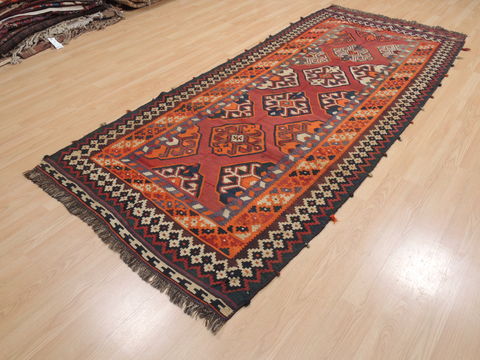 Kilim Red Runner Flat Woven 42 X 910 Area Rug 100-110740 Image 2