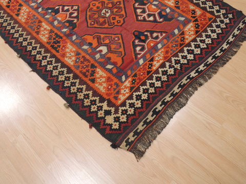 Kilim Red Runner Flat Woven 42 X 910 Area Rug 100-110740 Image 4