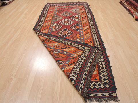 Kilim Red Runner Flat Woven 42 X 910 Area Rug 100-110740 Image 6