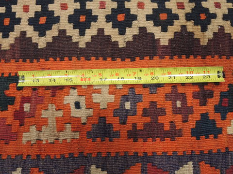 Kilim Red Runner Flat Woven 42 X 910 Area Rug 100-110740 Image 8