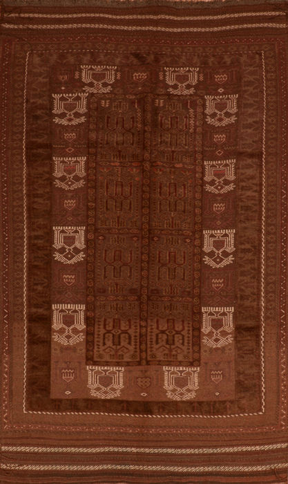 Kilim Brown Flat Woven 54 X 810 Area Rug 100-110741 Image 0