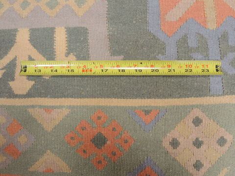 Kilim Green Flat Woven 68 X 88  Area Rug 100-110744 Image 8