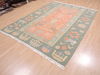 Kilim Green Flat Woven 68 X 88  Area Rug 100-110744 Thumb 2