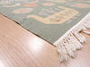 Kilim Green Flat Woven 68 X 88  Area Rug 100-110744 Thumb 6