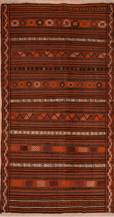 Kilim Red Flat Woven 46 X 84 Area Rug 100-110745 Image 0