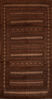 Kilim Brown Runner Flat Woven 51 X 99  Area Rug 100-110746 Thumb 0