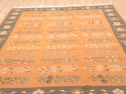 Kilim Brown Flat Woven 710 X 911 Area Rug 100-110747 Image 1